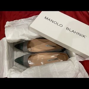 Manolo Blahnik Two-tone Flats